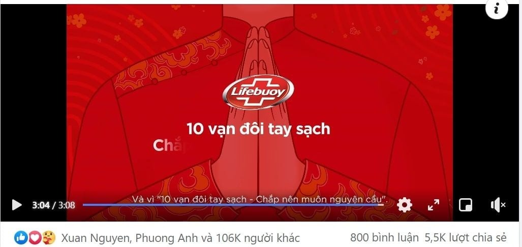 Chiến dịch truyền thông Tết "Sạch khuẩn trên tay, ước 10 được 10" của Lifebuoy
